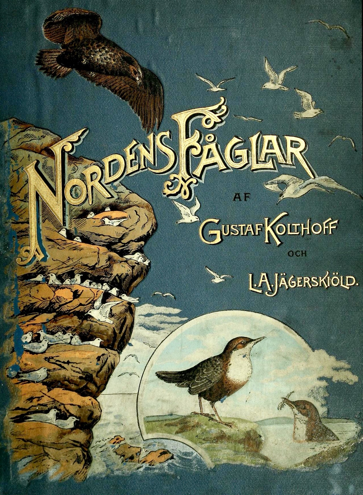 Cover of "Nordens Fåglar" (1898)