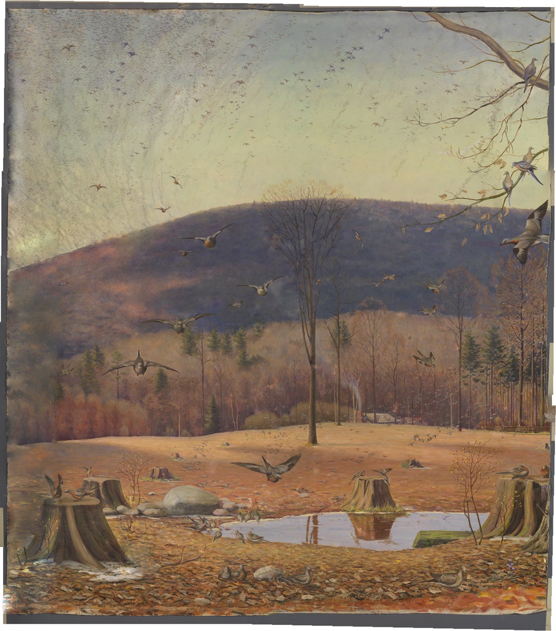 Diorama background, Royal Ontario Museum, 1935