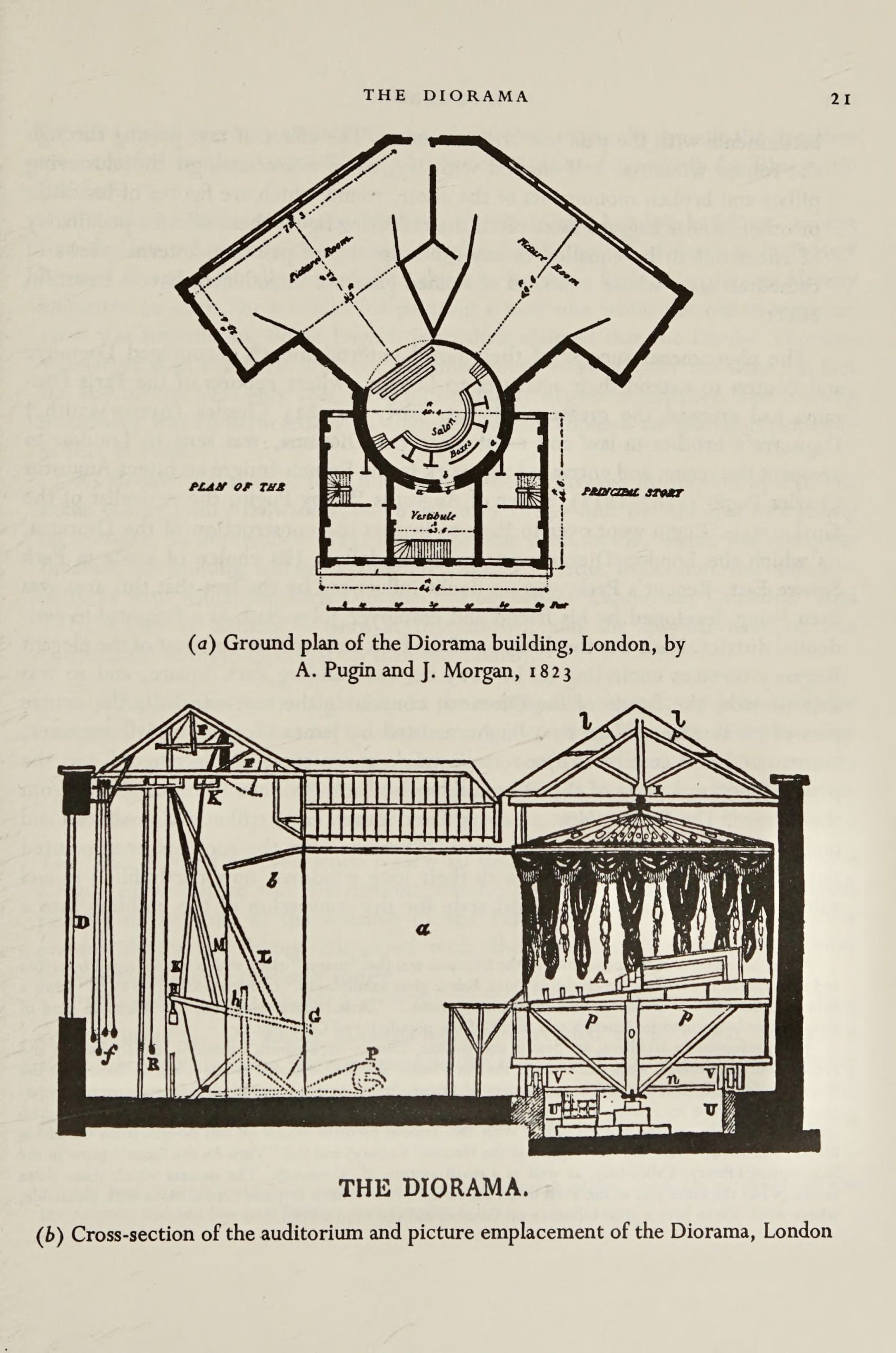 Diorama building, London, 1823