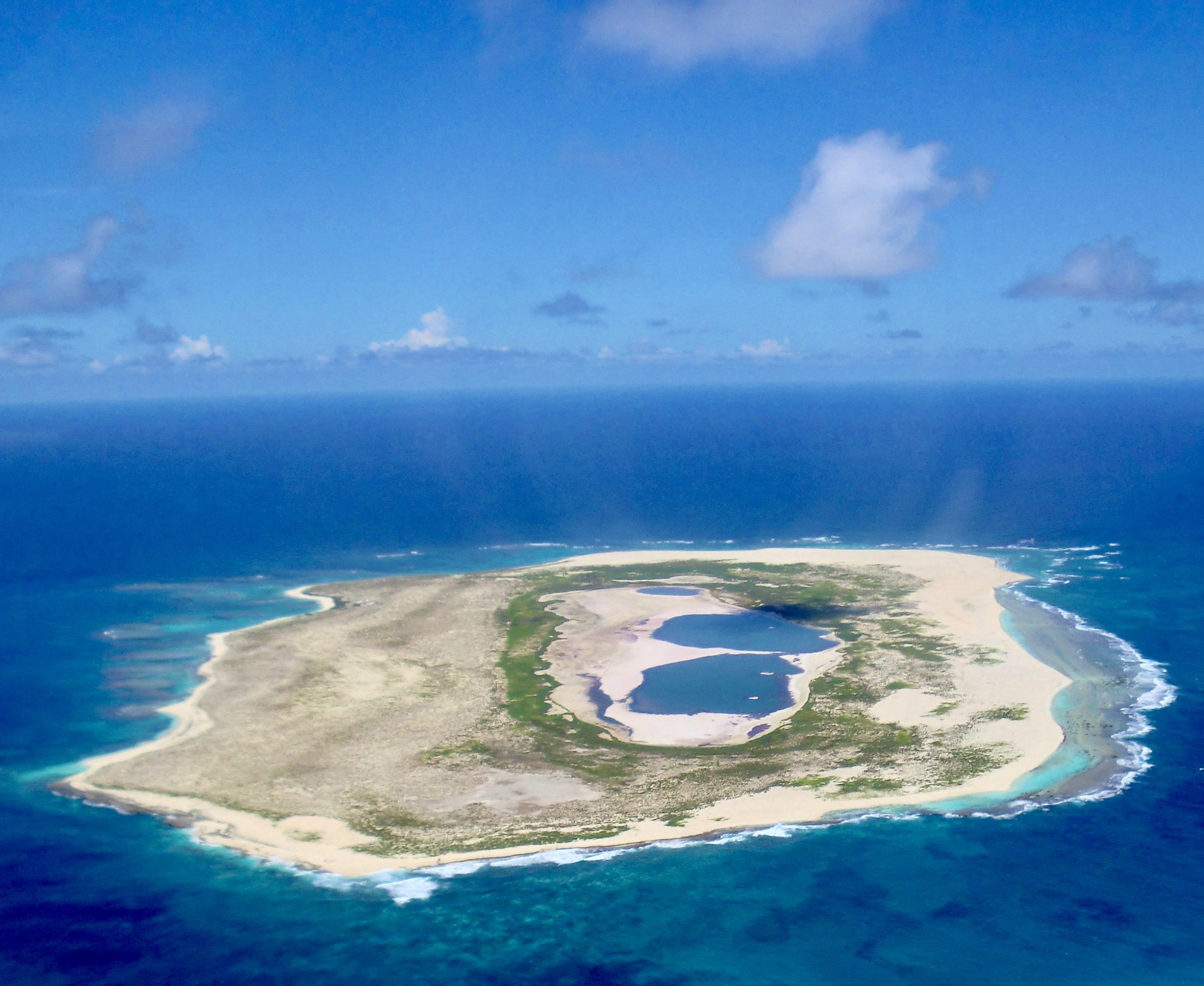 Aerial View of Laysan Island
