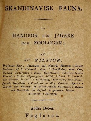 Skandinavisk Fauna by Sven Nilsson, 1824